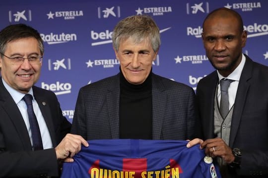 Der neue Barça-Coach Quique Setién (M.