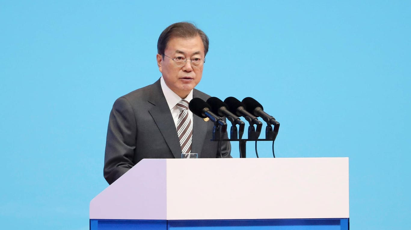 Moon Jae In: Der südkoreanische Präsident ruft die USA und Nordkorea zum Gespräch auf. (Archivbild) Moon Jae In: Der südkoreanische Präsident ruft die USA und Nordkorea zum Gespräch auf. (Archivbild)