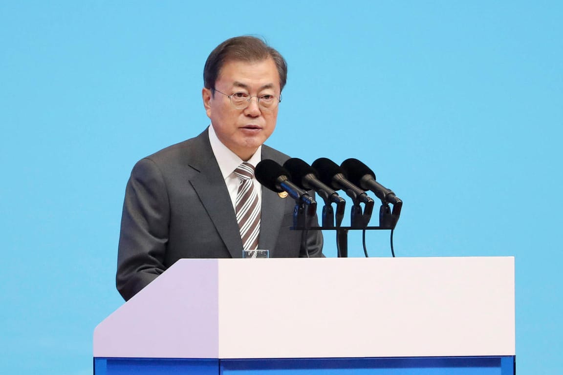 Moon Jae In: Der südkoreanische Präsident ruft die USA und Nordkorea zum Gespräch auf. (Archivbild)