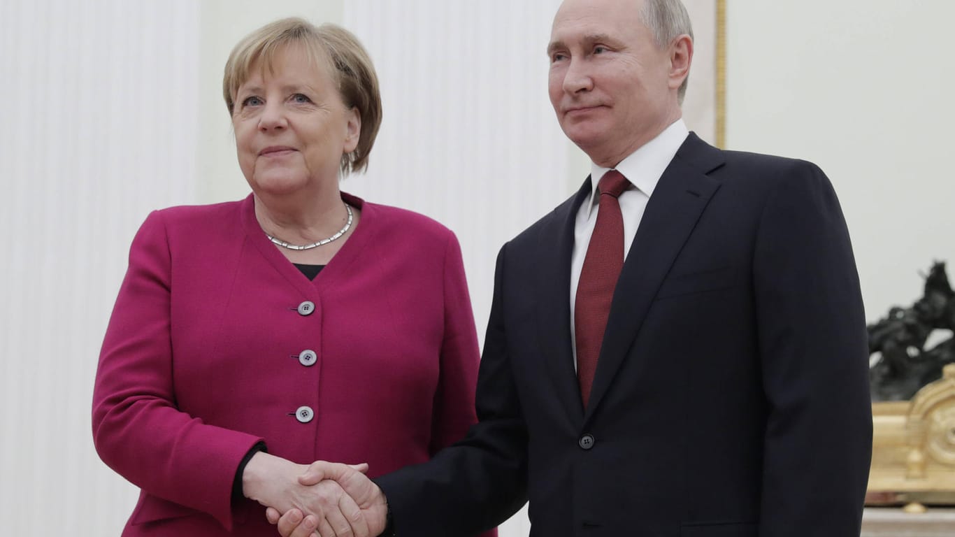 Angela Merkel und Wladimir Putin: Am Sonntag treffen sich internationale Regierungsvertreter zum Libyen-Gipfel in Berlin.