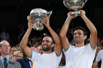 Erfolgreich: Robert Farah (r.) triumphierte mit Doppelpartner Juan Sebastian Cabal in Wimbledon 2019