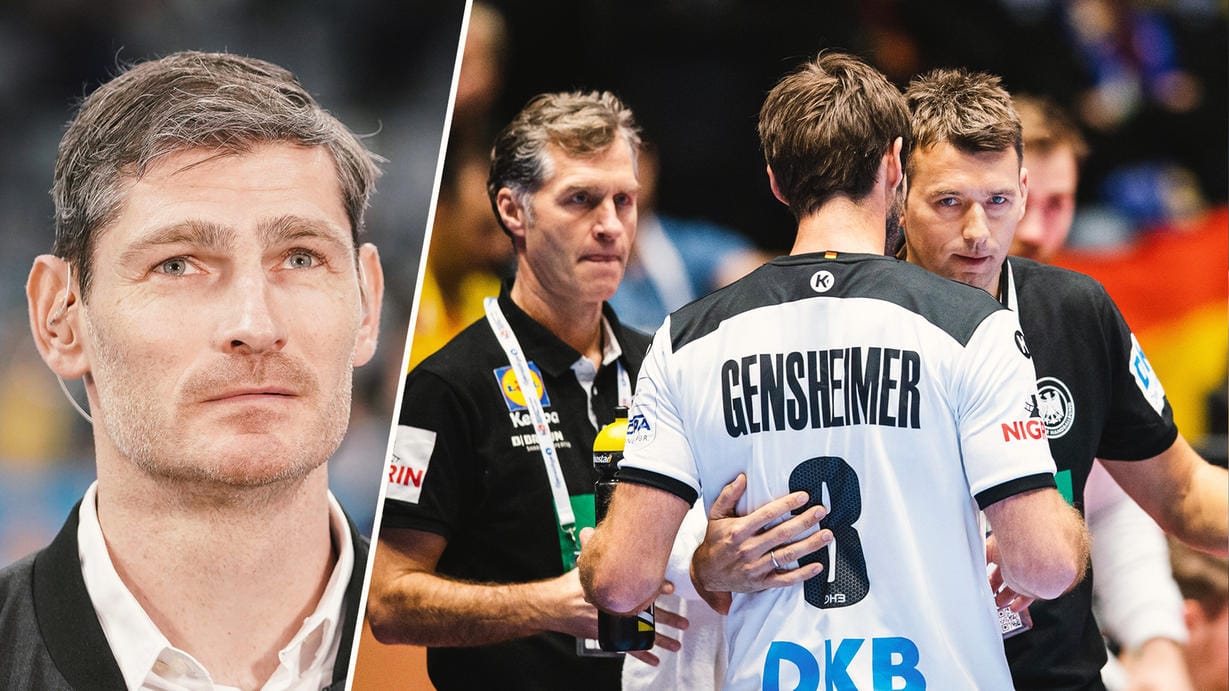 Henning Fritz (l.): Der Handball-Weltmeister empfiehlt der Mannschaft, das Träumen den Fans zu überlassen.