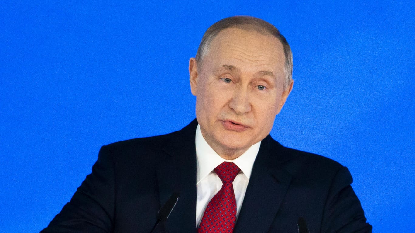 Wladimir Putin bei seiner Rede an die Nation: Der russische Präsident will die Verfassung seines Landes verändern.