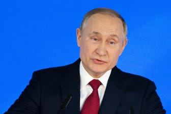 Wladimir Putin bei seiner Rede an die Nation: Der russische Präsident will die Verfassung seines Landes verändern.