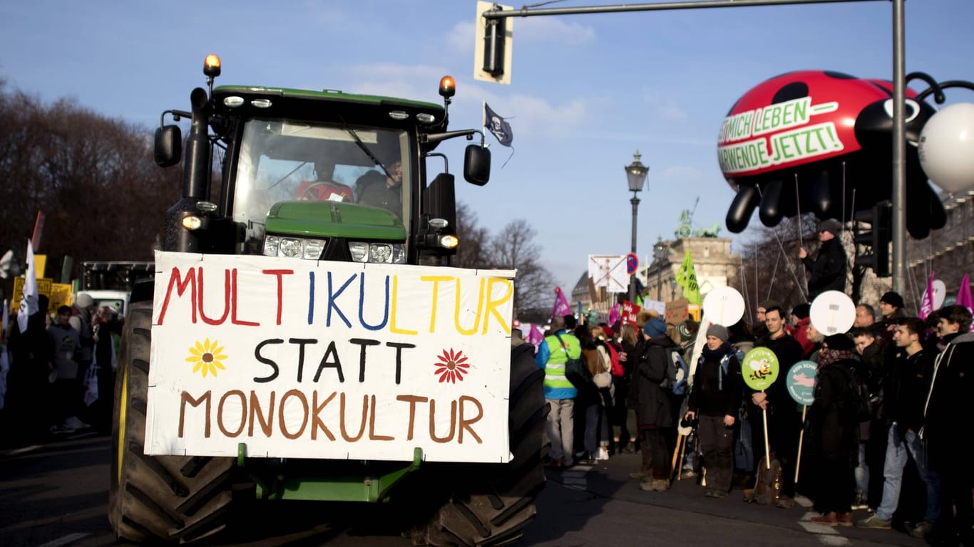Agrar-Demonstration "Wir haben es satt!" 2019 in Berlin: Zum Start der Grünen Woche stehen wieder Aktionen rund um das Thema Agrarwende an.