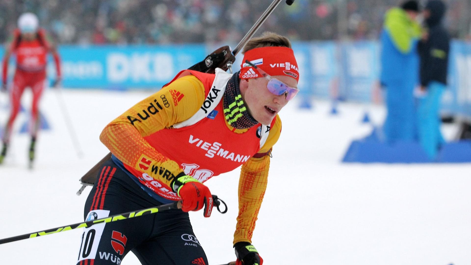 Benedikt Doll: Der 29-Jährige sprintete in Ruhpolding auf den dritten Platz.