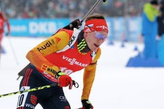 Benedikt Doll: Der 29-Jährige sprintete in Ruhpolding auf den dritten Platz.