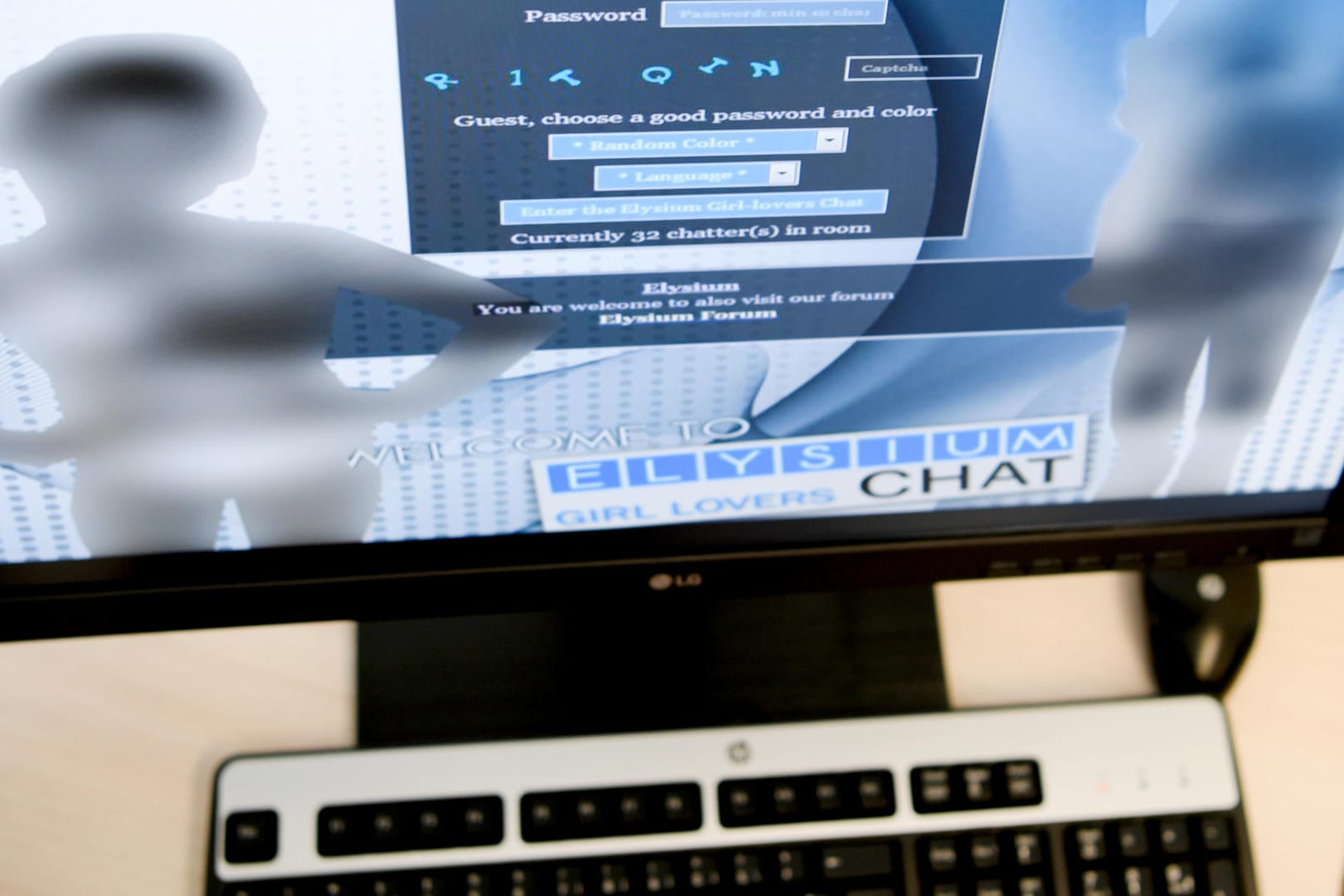 Screenshot vom Login-Bereich einer Kinderporno-Plattform: Ermittler dürfen künftig künstlich erzeugte Missbrauchsvideos nutzen, um die Täter zu verfolgen.
