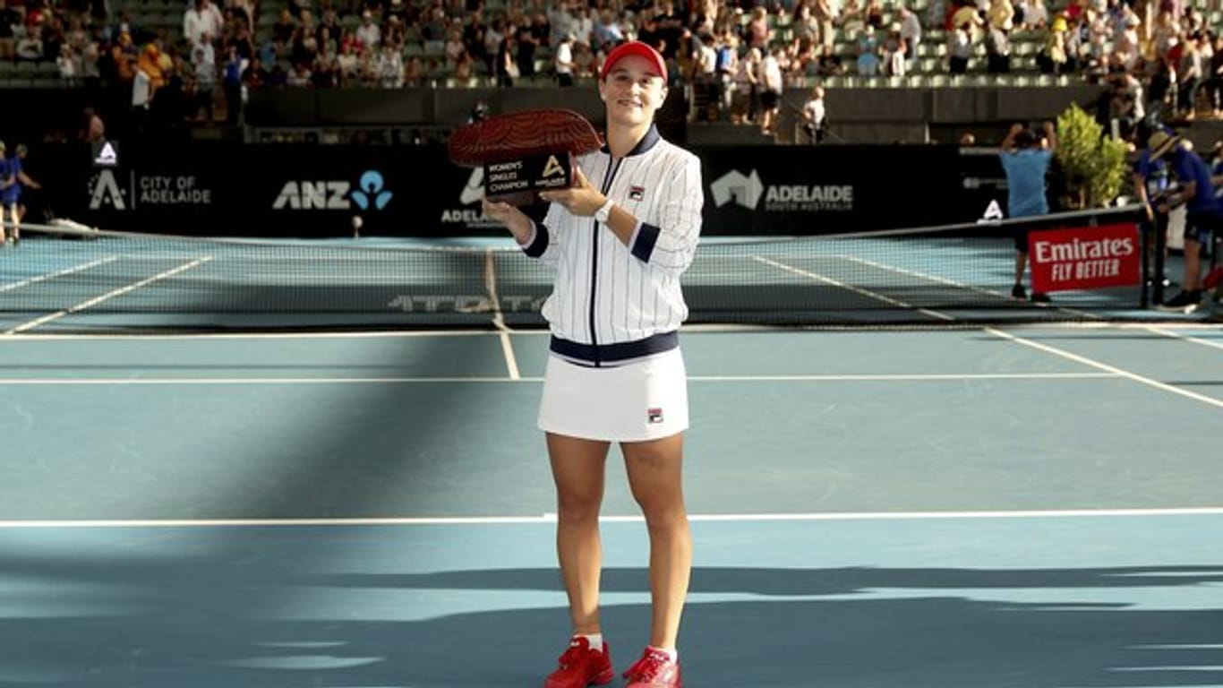 Die Australierin Ashleigh Barty hat das Turnier in Adelaide gewonnen.