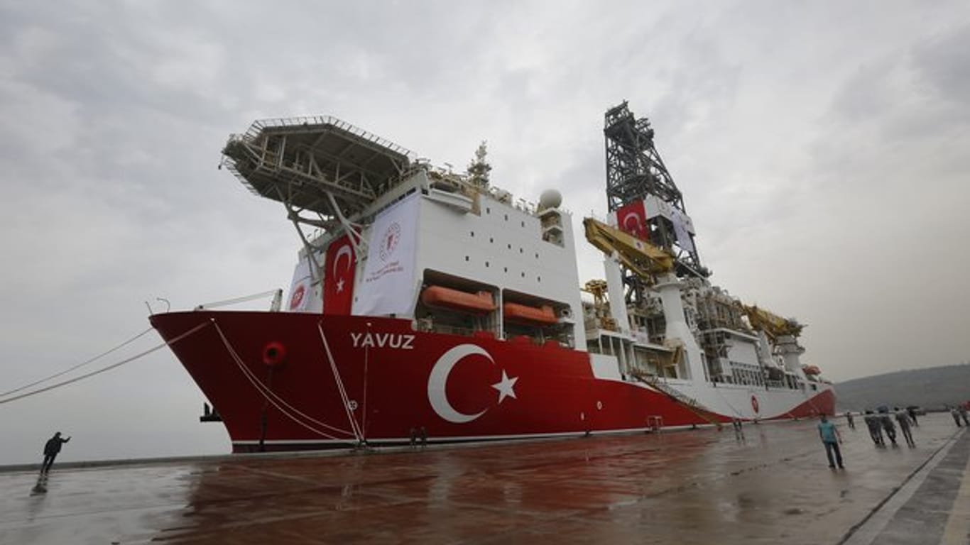 Das türkische Bohrschiff "Yavuz": Der Gasstreit mit Zypern im Mittelmeer führt jetzt zu einer Kürzung der EU-Beitrittshilfen.