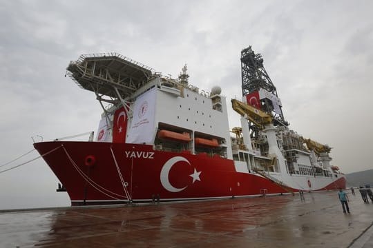 Das türkische Bohrschiff "Yavuz": Der Gasstreit mit Zypern im Mittelmeer führt jetzt zu einer Kürzung der EU-Beitrittshilfen.