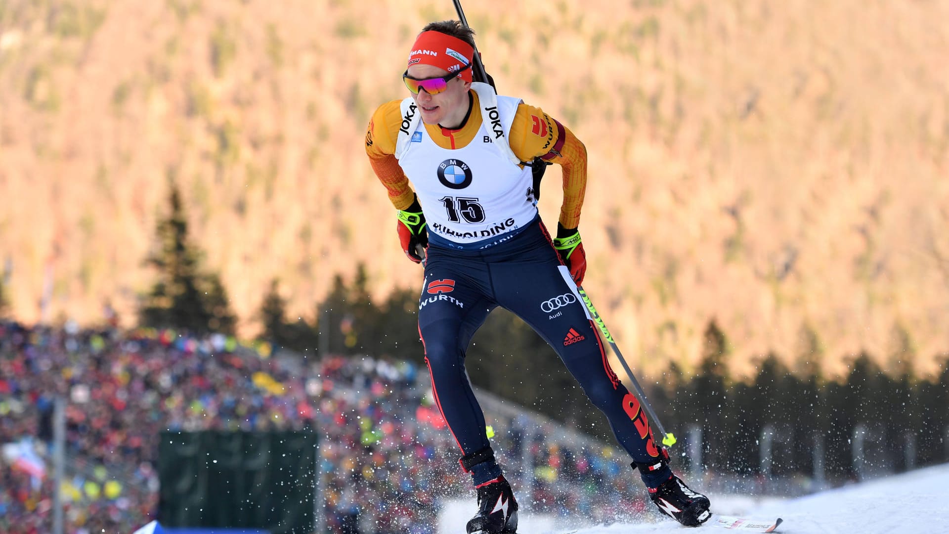 Für das DSV-Team: Benedikt Doll ging als Schlussläufer in die Loipe.