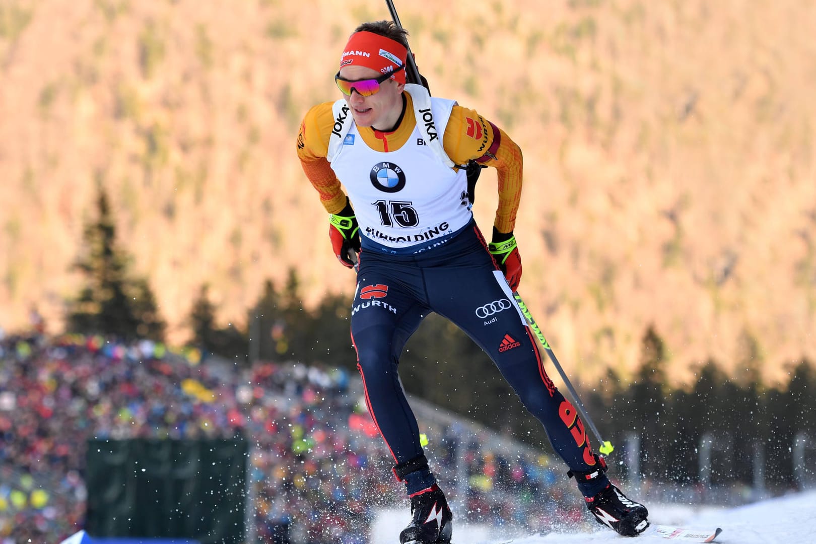 Für das DSV-Team: Benedikt Doll ging als Schlussläufer in die Loipe.