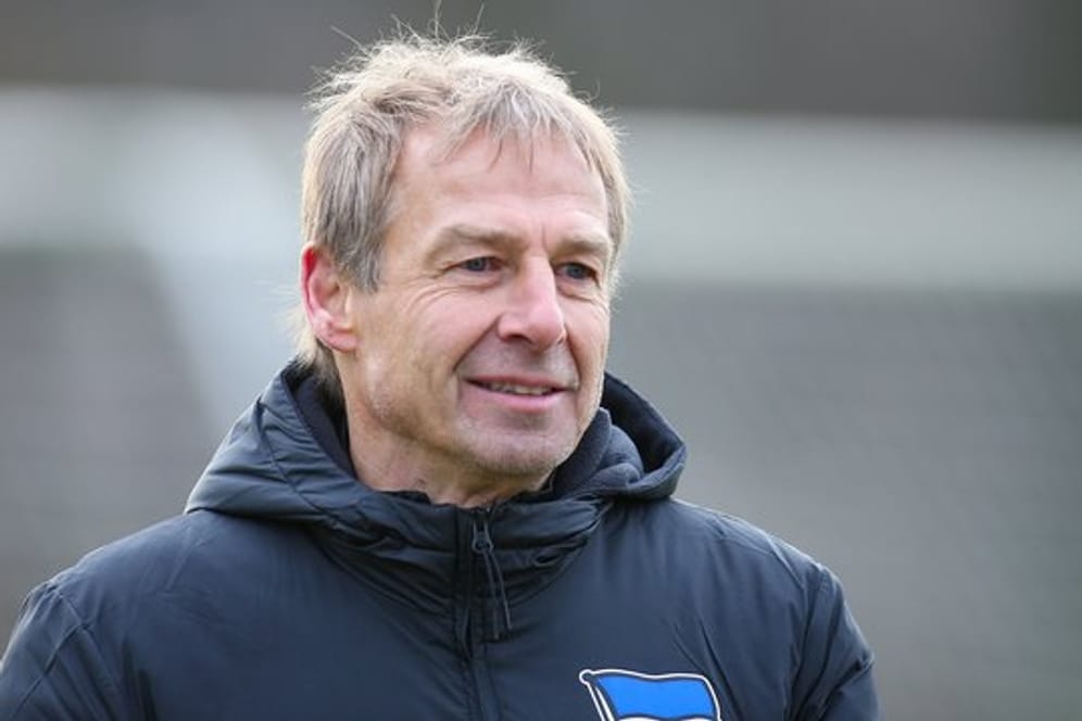 Hertha-Trainer Jürgen Klinsmann plant erst einmal bis zum Sommer.