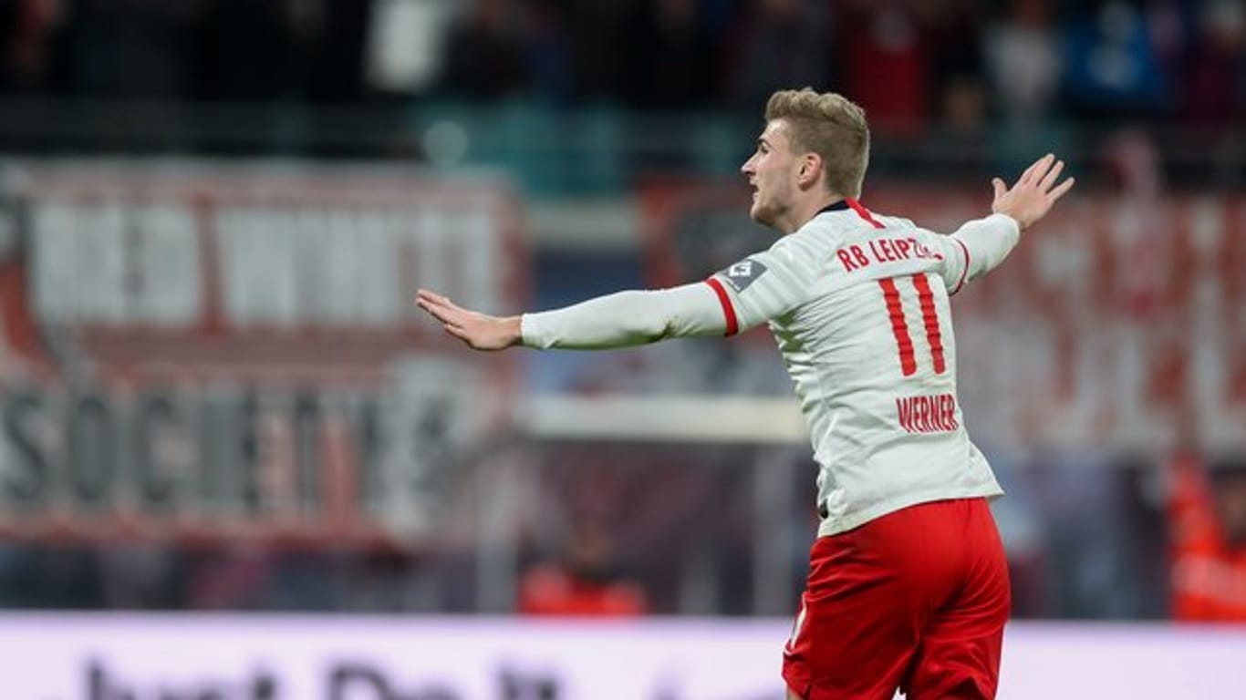 Traf wieder doppelt für RB Leipzig: Timo Werner.
