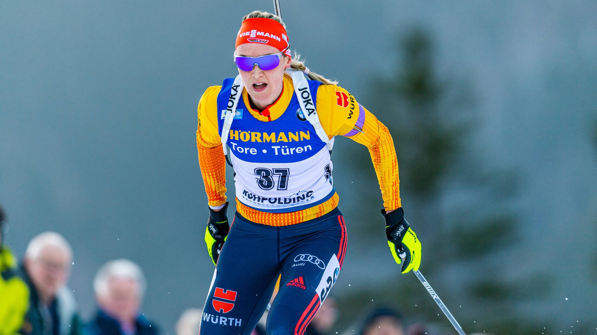 Denise Herrmann: Deutschlands aktuell beste Biathletin will auch in Ruhpolding ein Top-Ergebnis einfahren.