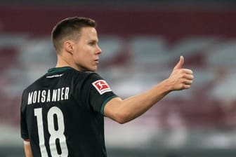 Bremens Niklas Moisander musste 37 Spiele auf einen weiteren Torerfolg warten.