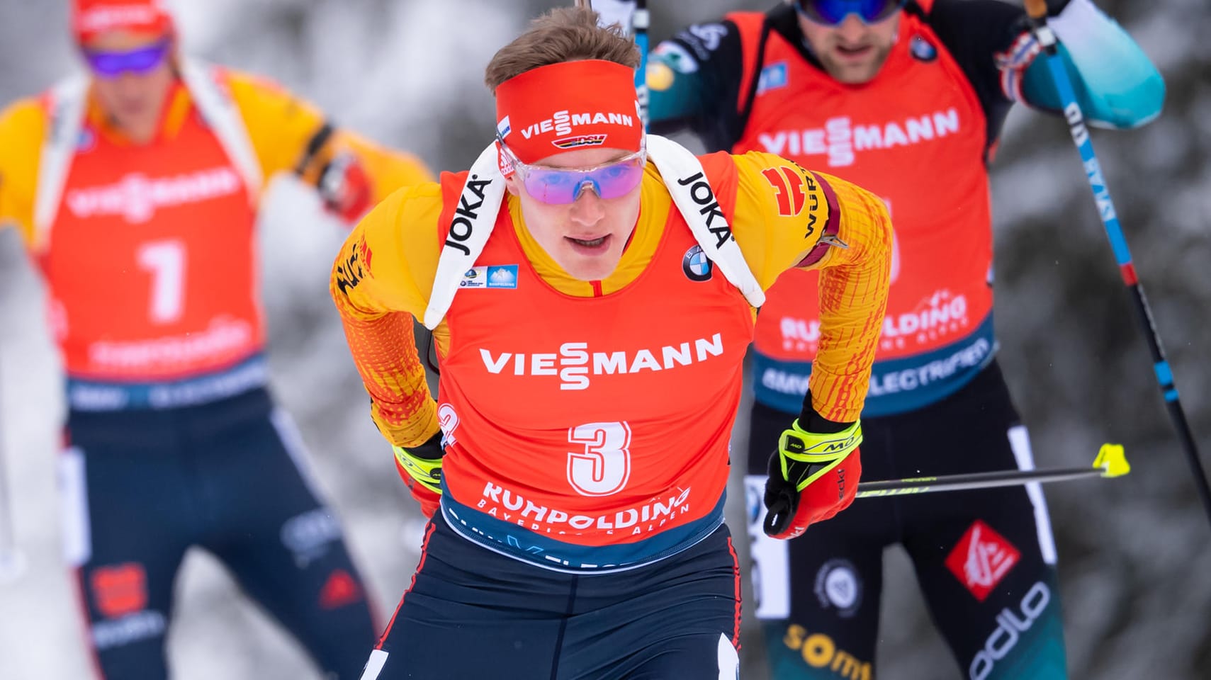 Erfolgreiche Weltcup-Station: Benedikt Doll holte in Ruhpolding in der Verfolgung Platz fünf, nachdem er zuvor im Sprint Dritter geworden war.