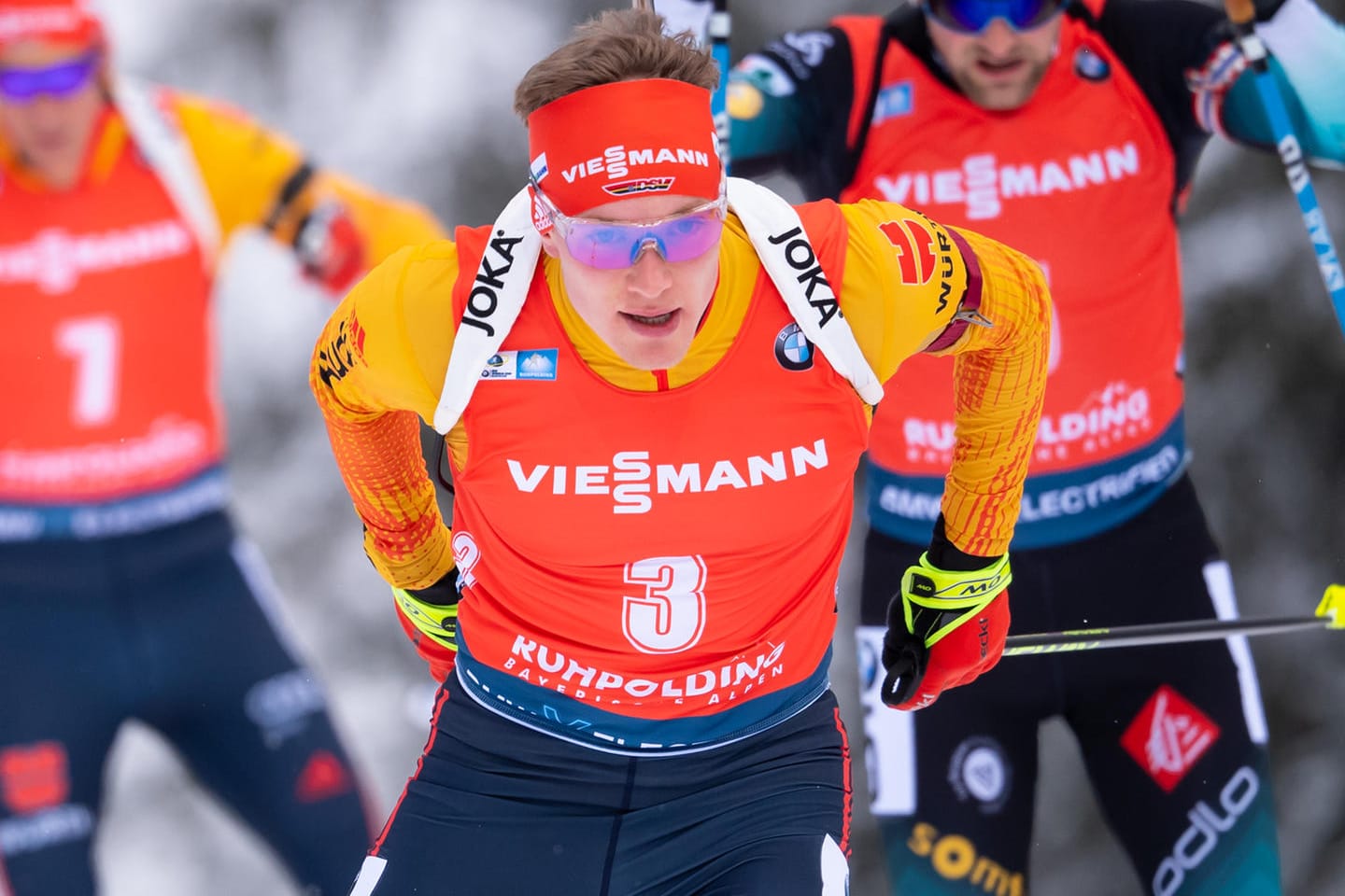 Erfolgreiche Weltcup-Station: Benedikt Doll holte in Ruhpolding in der Verfolgung Platz fünf, nachdem er zuvor im Sprint Dritter geworden war.