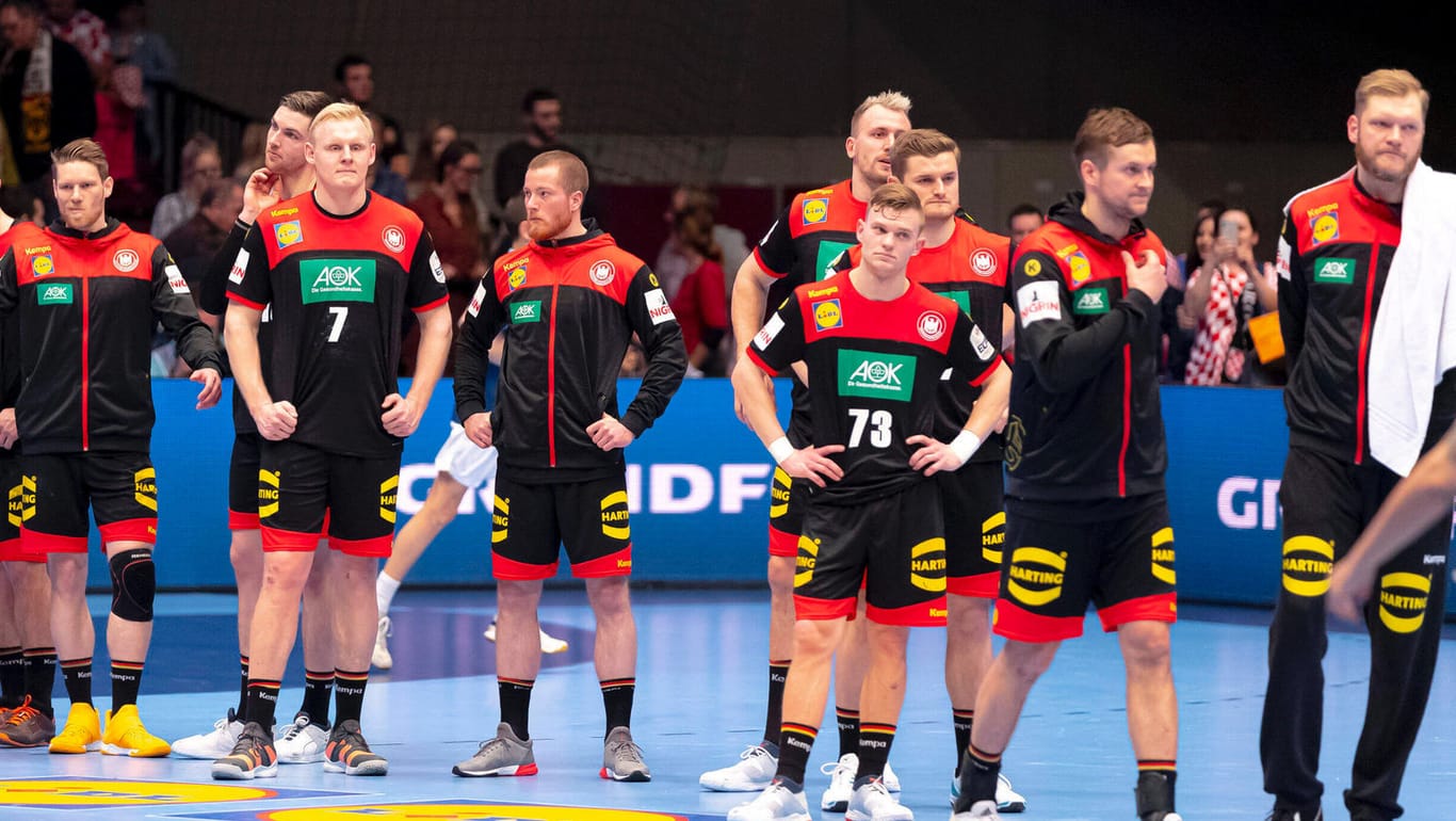 Niederlage gegen Kroatien: Die deutsche Handball-Nationalmannschaft wirkt niedergeschlagen, deprimiert und enttäuscht.