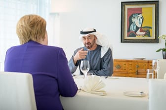 Kanzlerin Merkel empfing den Kronprinzen von Abu Dhabi, Mohammed bin Zayed al Nahyan.