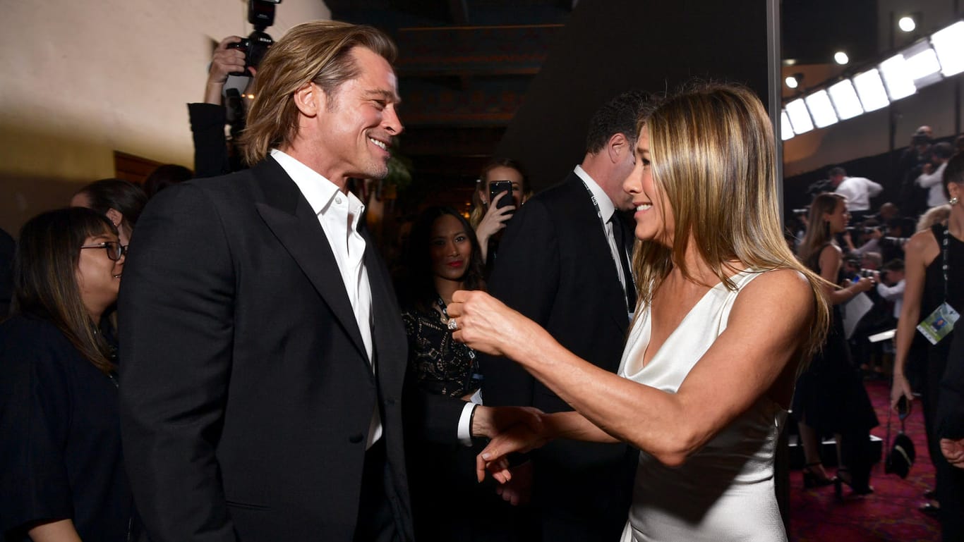 Brad Pitt und Jennifer Aniston: Die beiden Schauspieler trafen sich bei den SAG Awards.
