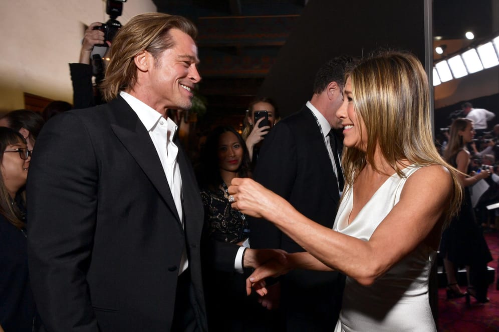 Brad Pitt und Jennifer Aniston: Die beiden Schauspieler trafen sich bei den SAG Awards.