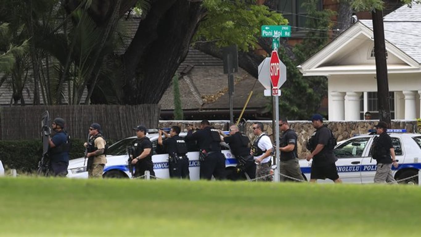 Bei dem Einsatz in Diamond Head auf Hawaii sind unter anderem zwei Polizisten getötet worden.