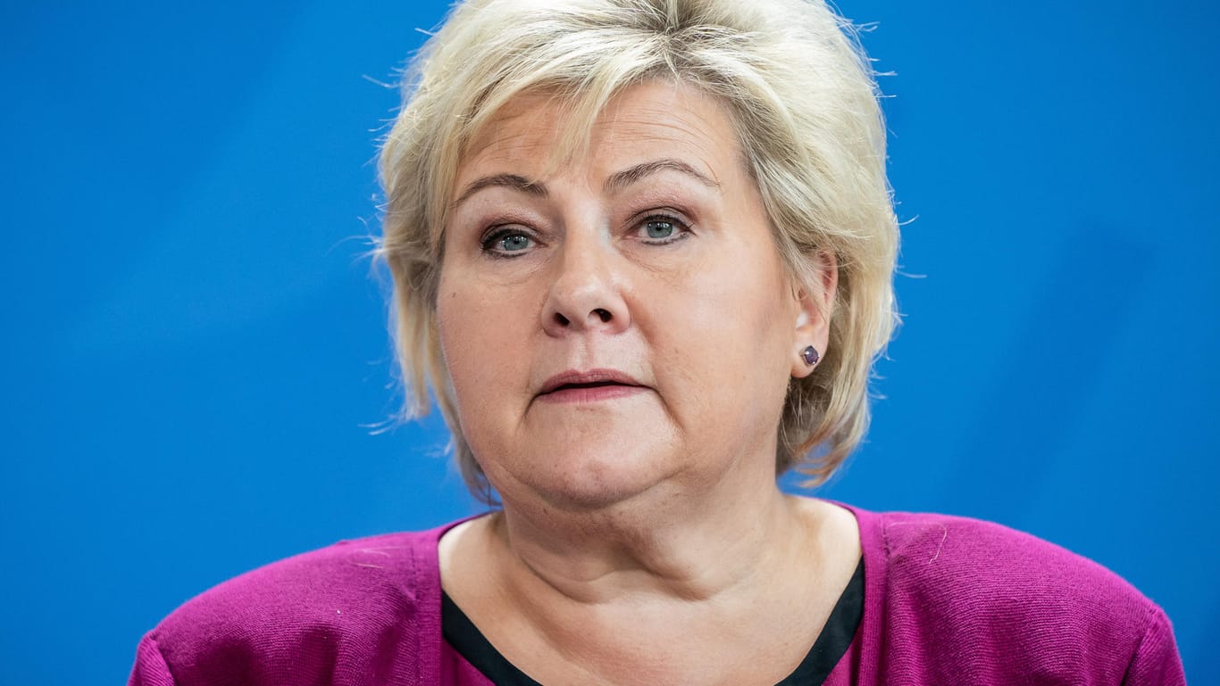 Norwegens Ministerpräsidentin Erna Solberg: Die rechtspopulistische Fortschrittspartei zieht sich aus der Regierungskoalition zurück.