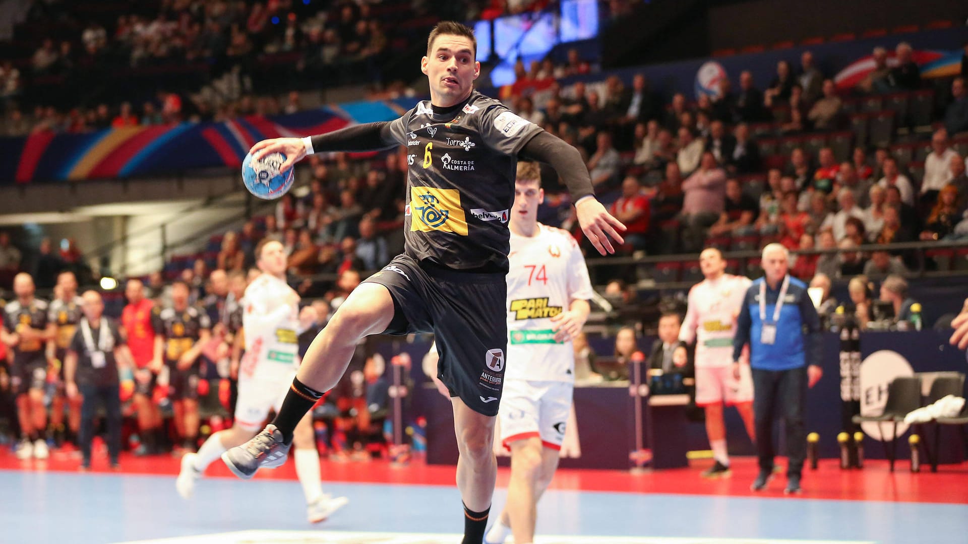 Handball-EM: Angel Fernandez Perez gewann mit Spanien gegen Weißrussland.