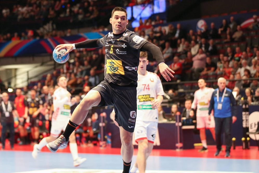 Handball-EM: Angel Fernandez Perez gewann mit Spanien gegen Weißrussland.