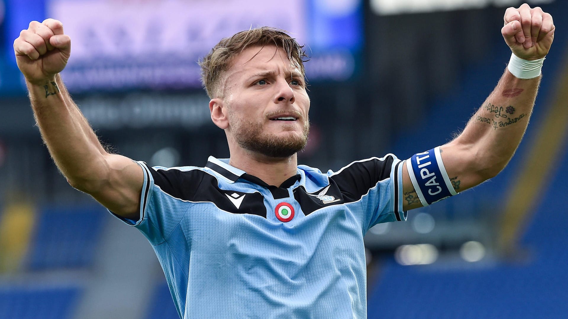 Ciro Immobile: Der Ex-BVB-Stürmer wird derzeit in Rom gefeiert.