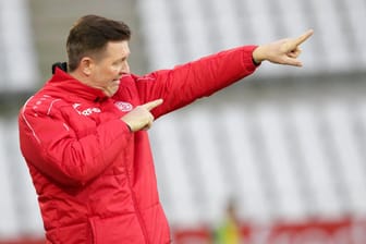 Rot-Weiss-Essen-Coach Christian Titz: Mit dem Traditionsverein will er noch hoch hinaus.
