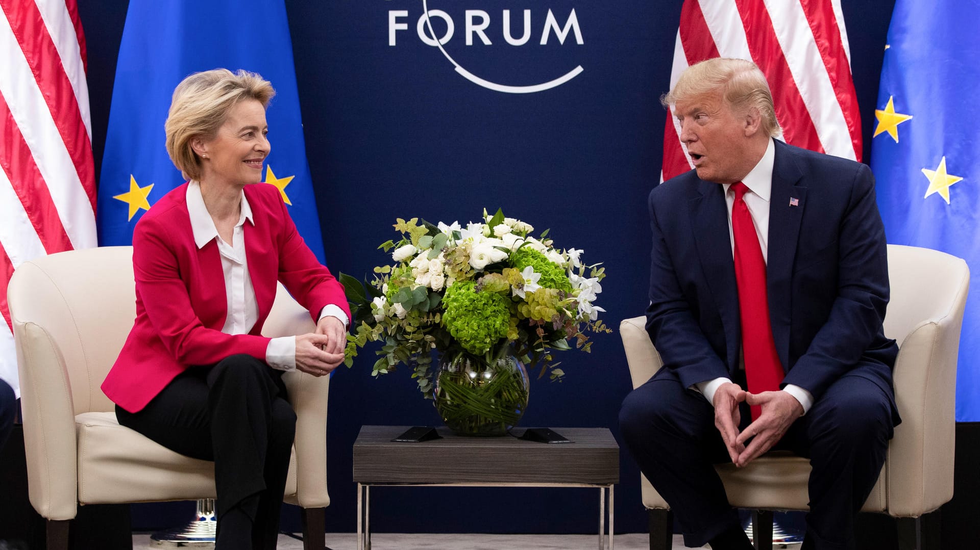 In Handelsfragen im Clinch: EU-Kommissionschefin Ursula von der Leyen und US-Präsident Donald Trump.