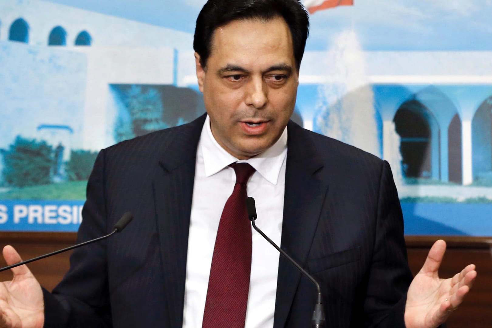 Designierter Premierminister im Libanon: Hassan Dia stellte sein 20-köpfiges Kabinett vor.