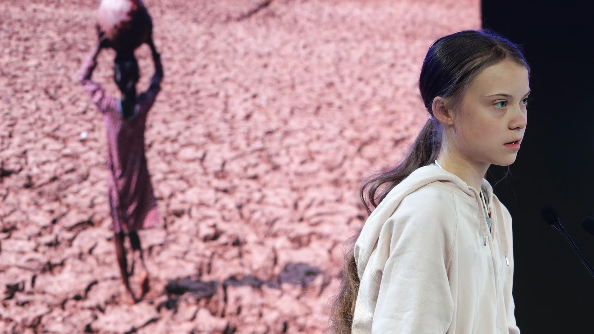 Die schwedische Klimaaktivistin Greta Thunberg: Sie nutze ihren Auftritt, um den Klimaschutzforderungen Nachdruck zu verleihen.