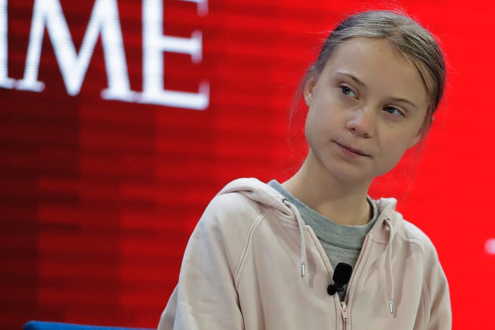 Die schwedische Klima-Aktivistin Greta Thunberg: Sie nutze ihren Auftritt, um den Klimaschutzforderungen Nachdruck zu verleihen.