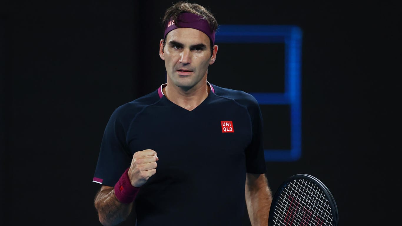 Starke Form: Roger Federer bei seinem Sieg gegen Filip Krajinovic.