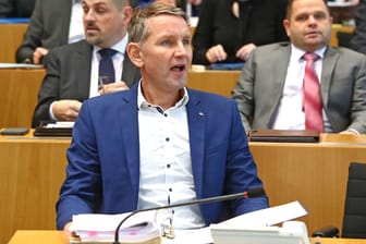 Björn Höcke im Thüringer Landtag: Die AfD ist auf Bewerbersuche.