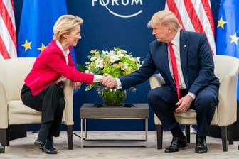 Ursula von der Leyen und Donald Trump: Die EU und die USA wollen "in einigen Wochen" ein Handelsabkommen beschließen.