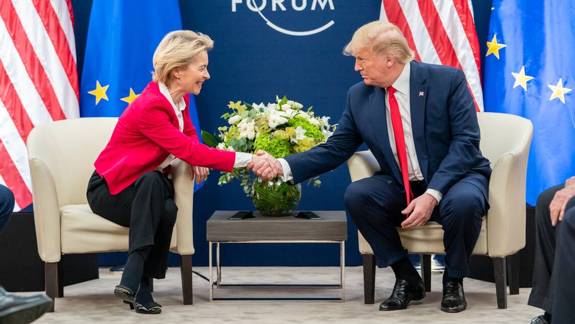 Ursula von der Leyen und Donald Trump: Die EU und die USA wollen "in einigen Wochen" ein Handelsabkommen beschließen.