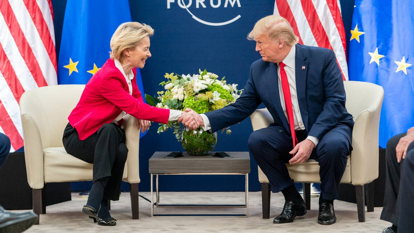 Ursula von der Leyen und Donald Trump: Die EU und die USA wollen "in einigen Wochen" ein Handelsabkommen beschließen.