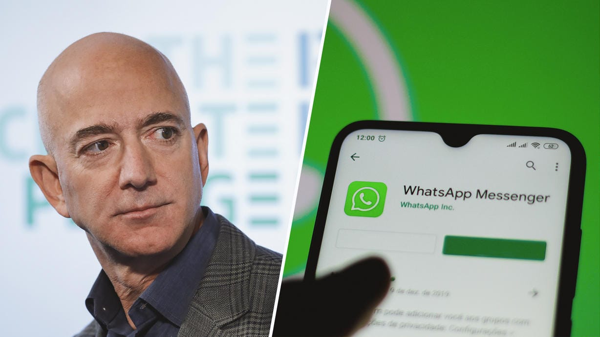 Amazon-Cheff Jeff Bezos: Sein Telefon wurde über WhatsApp gehackt.