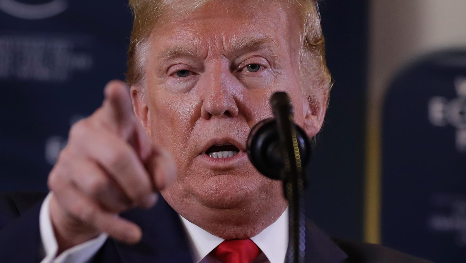 US-Präsident Donald Trump in Davos: "Ich wollte warten, bis ich China fertig habe." US-Präsident Donald Trump in Davos: "Ich wollte warten, bis ich China fertig habe."
