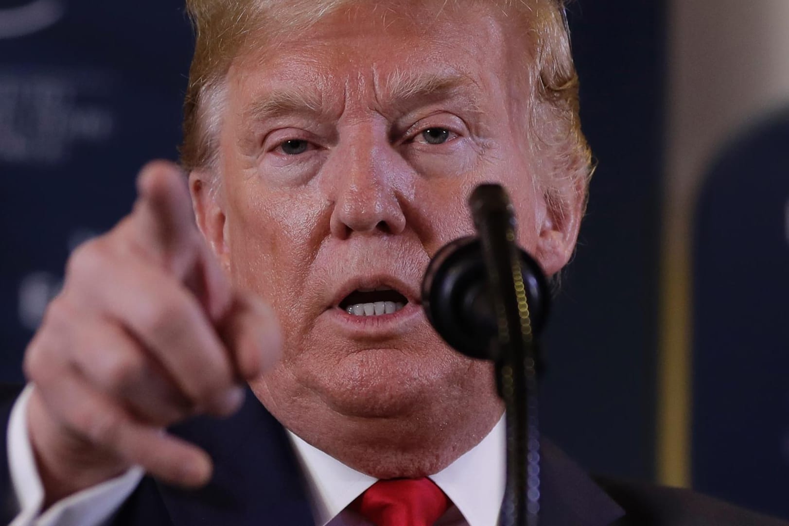 US-Präsident Donald Trump in Davos: "Ich wollte warten, bis ich China fertig habe."