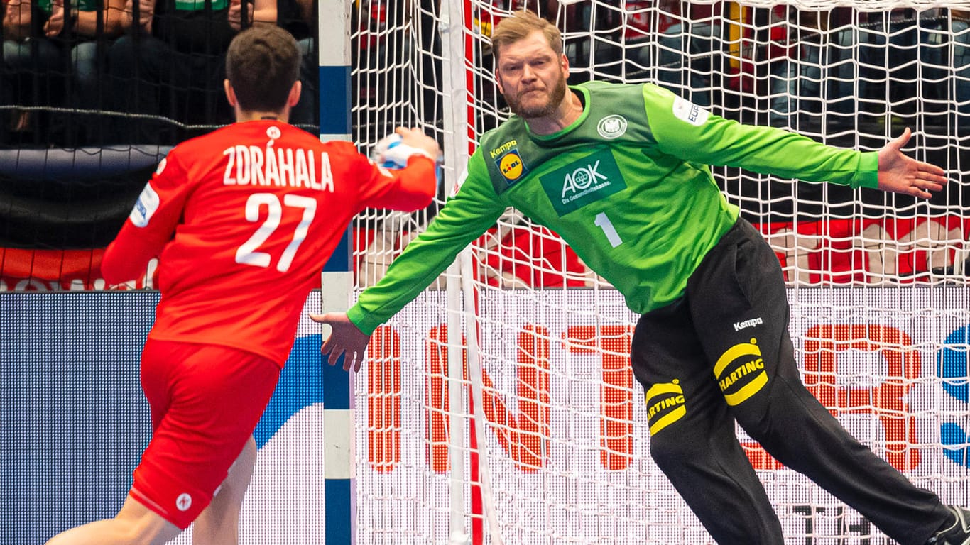 Johannes Bitter (r.): Der deutsche Torwart wurde wieder zum "Man of the match".