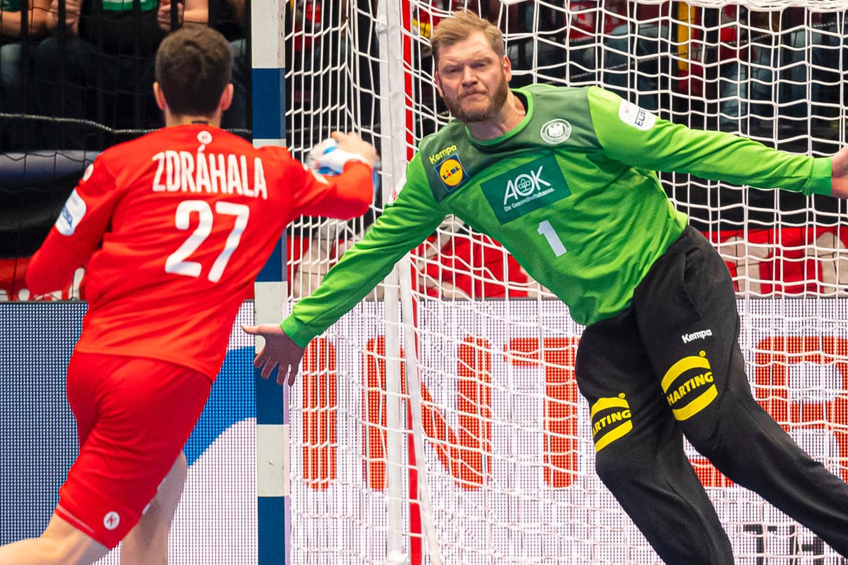 Johannes Bitter (r.): Der deutsche Torwart wurde wieder zum "Man of the match".