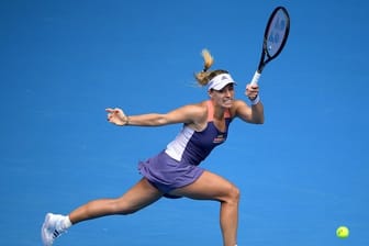 Hat ihre Oberschenkelprobleme bei den Australian Open noch nicht komplett überwunden: Angelique Kerber in Aktion.