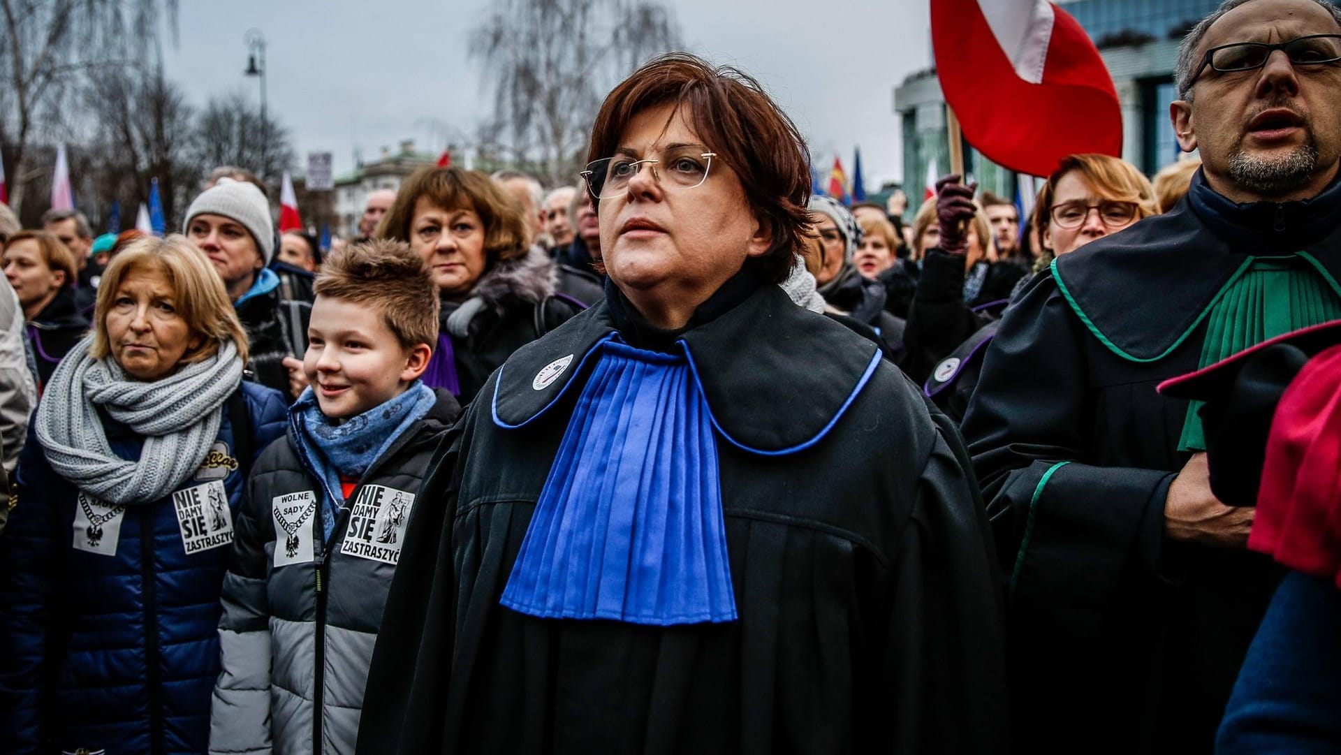 Demonstration in Warschau: In Polen kommt es immer wieder zu Protesten gegen Beschränkungen der Unabhängigkeit der Justiz.