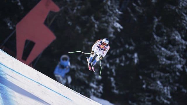 Thomas Dreßen beim Training in Kitzbühel.